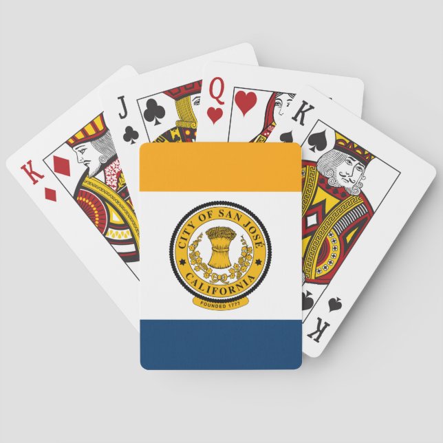 Baralho Bandeira de San Jose, Califórnia (Verso)
