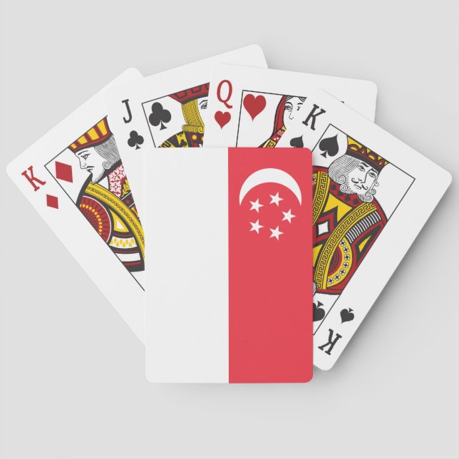 Baralho Bandeira de Singapura (Verso)