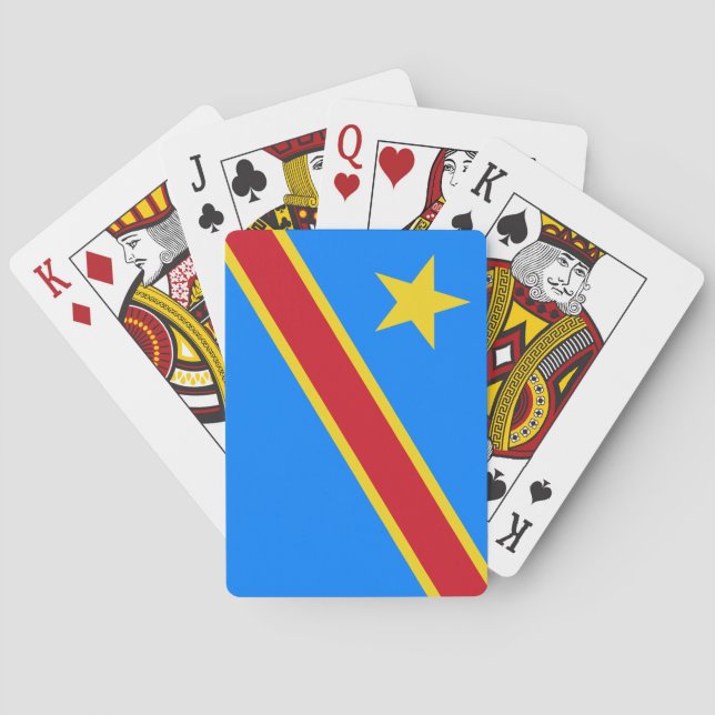 Baralho Bandeira do Congo Quinxassa (Verso)