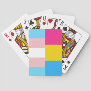 Baralho Bandeira do Orgulho Pansexual Transgênero Duplo
