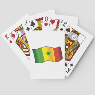 Baralho Bandeira do Senegal Orgulho Senegalês Verde Amarel