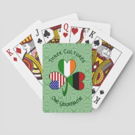 Baralho Bandeira do Shamrock Irlandês Africano-Americano P