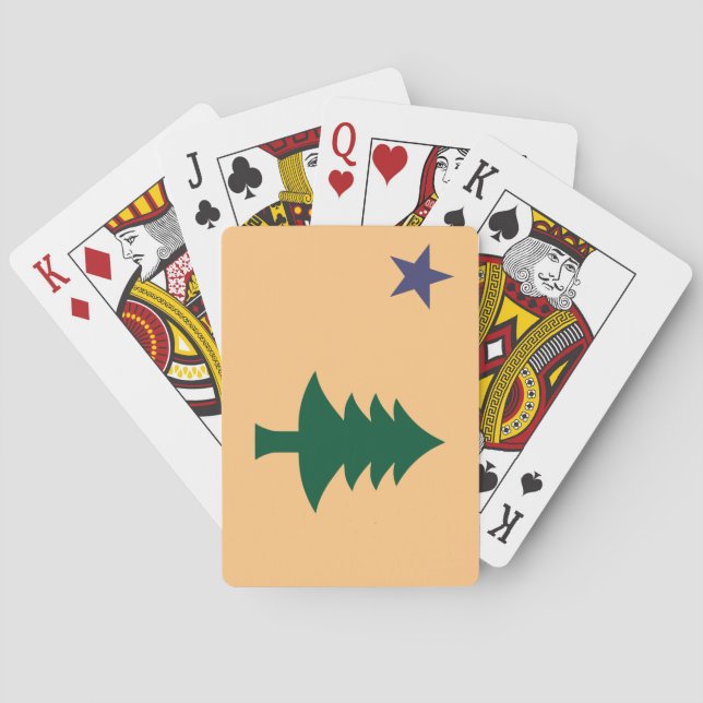 Baralho Bandeira histórica do Maine (1901-1909) (Verso)