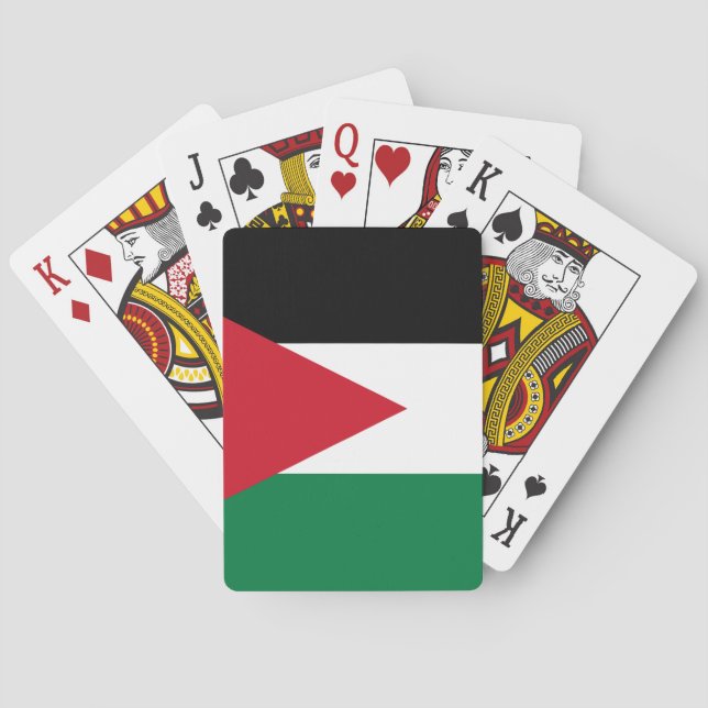 Baralho Bandeira Jordaniana Jogando Cartões (Verso)