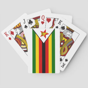 Baralho Bandeira nacional do mundo de Zimbabwe