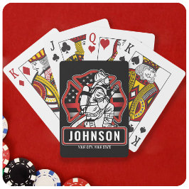 Baralho Bandeira Patriótica do Bombeiro Personalizado