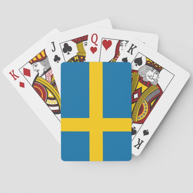Baralho Bandeira sueca (Suecia) (Verso)