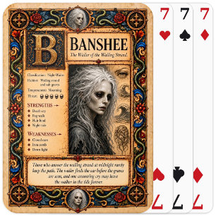 Baralho Banshee, Arte de Bestiário Medieval