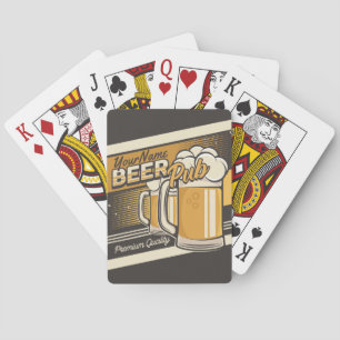 Baralho Bar de Pub de Cerveja Fria Personalizada Premium