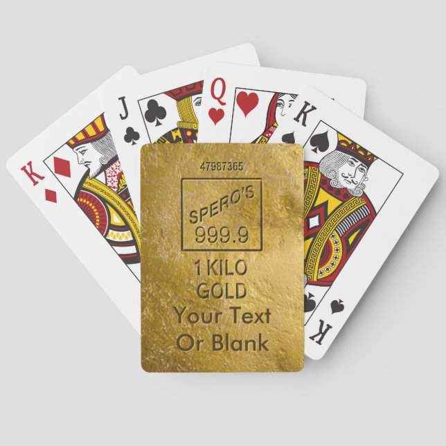 Baralho Bar Dourado (Verso)