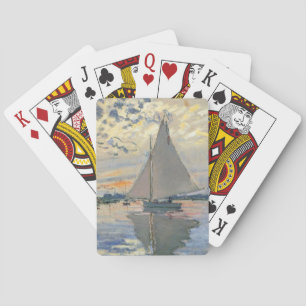 Baralho Barco à Vela de Monet Impressionismo Francês Arte