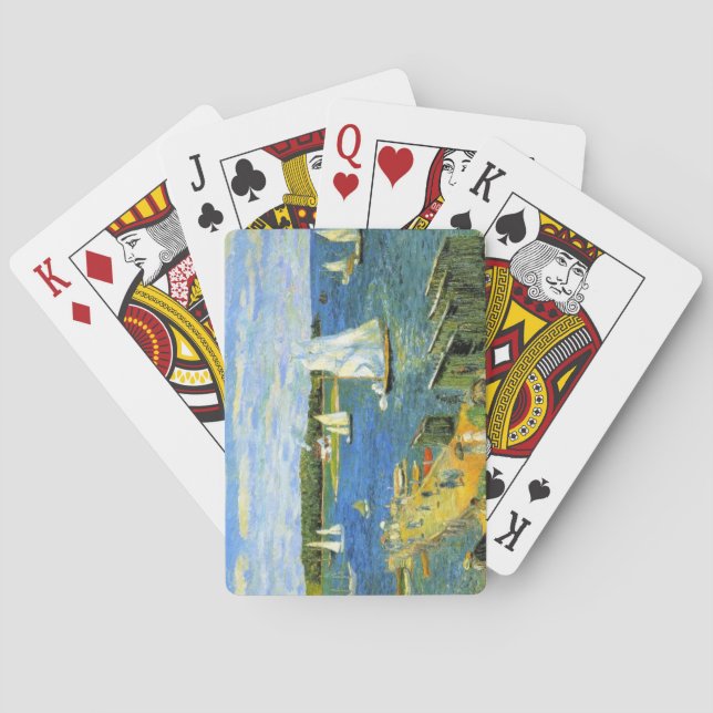 Baralho Barcos à vela em Mahone Bay no Canadá (Verso)