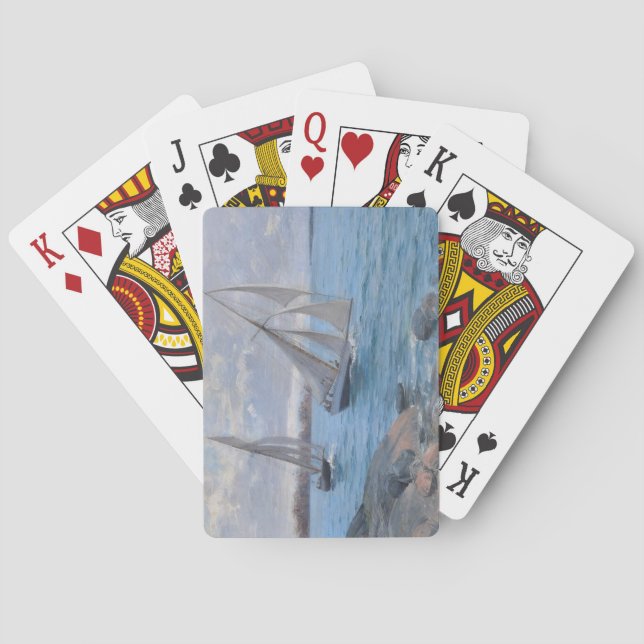 Baralho Barcos à vela no rio (Verso)