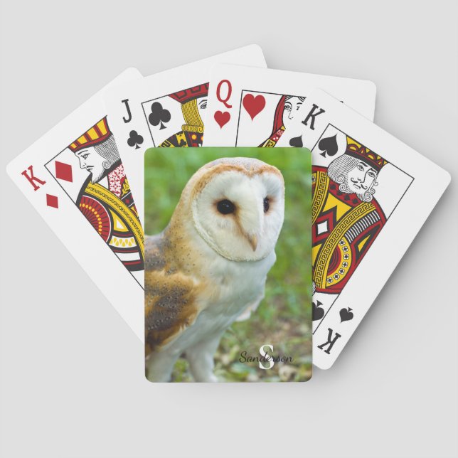 Baralho Barn Owl Jogando cartas (Verso)