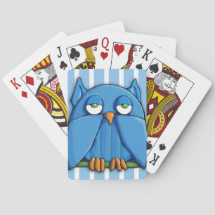 Baralho Barras Aqua Owl stripes Bicycle® Playing Cards