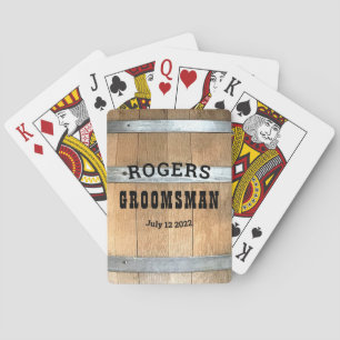 Baralho Barril de Bourbon Personalizado Rústico para Padri