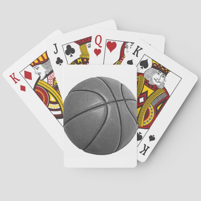 Baralho Basquete em Escala de Cinza (Verso)
