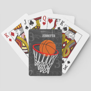Baralho Basquetebol personalizado e aro do quadro