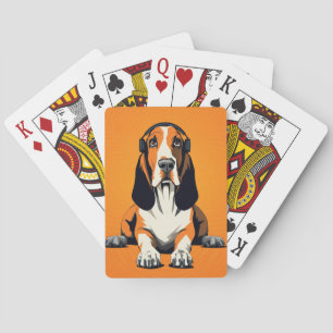 Baralho Basset Hound Pop Art Retro & Design Relaxado