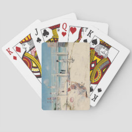 Baralho Beach Scene (Holiday at Mentone) (Arte australiana