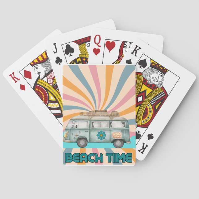 Baralho Beach Time Retro Van Vibes (Verso)