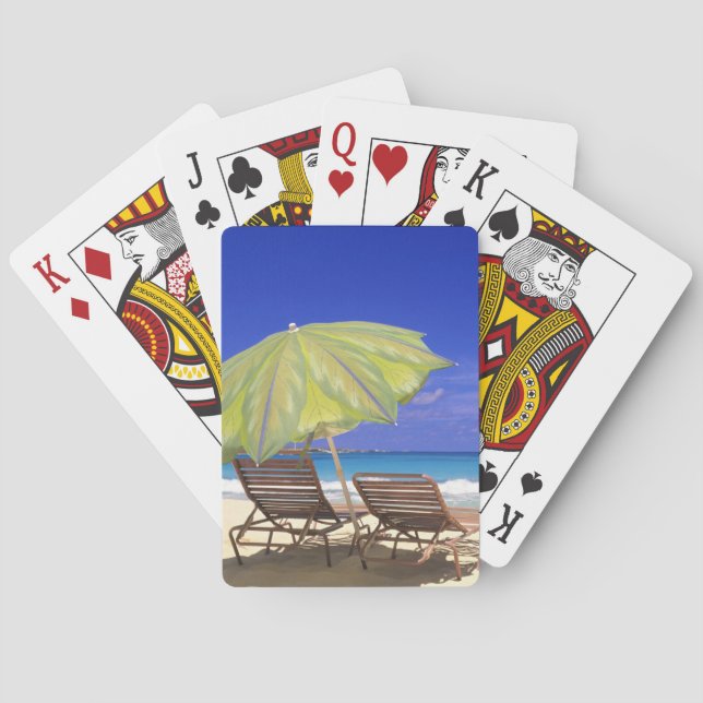 Baralho Beach Umbrella, Abaco, Bahamas (Verso)