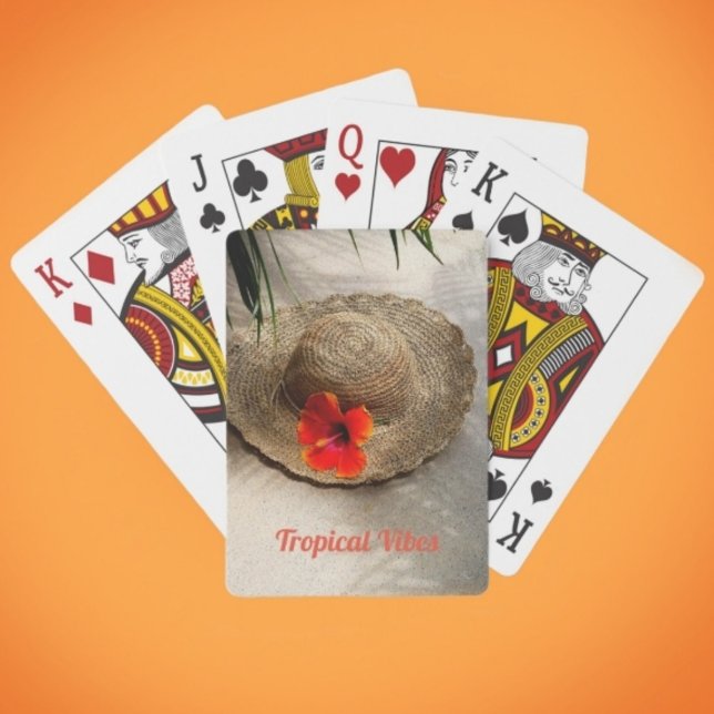 Baralho Beachy de Vibes Tropicais Personalizável (Criador carregado)
