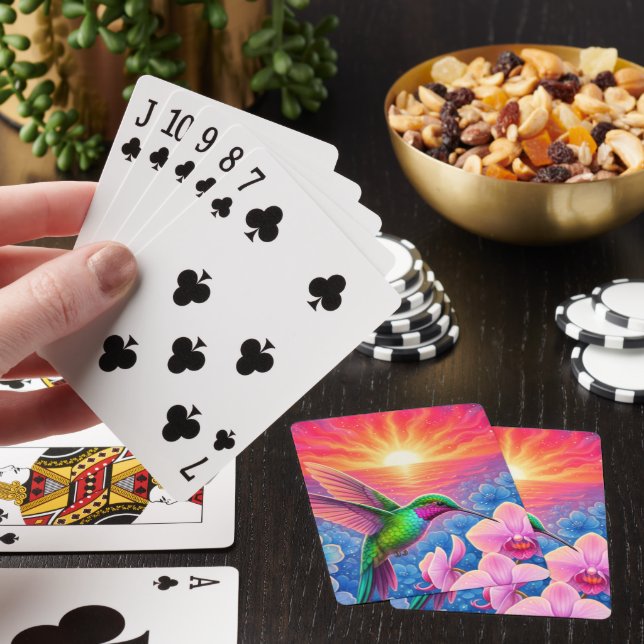 Baralho Beautiful Hummingbird Playing Cards (In situ)