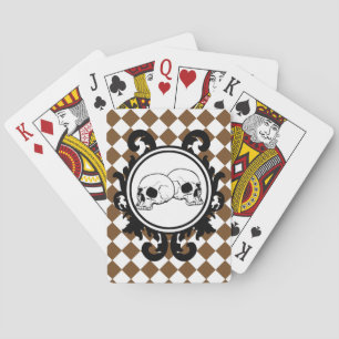 Baralho Begird cartões de jogo do marfim (Brown)