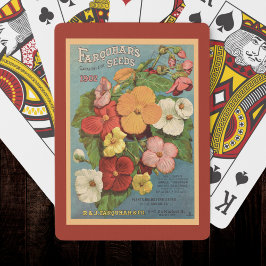 Baralho Begônias Florais Rosa 1902 Pacote de Sementes Verm