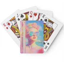 Beleza Costeira Neon com óculos Solares