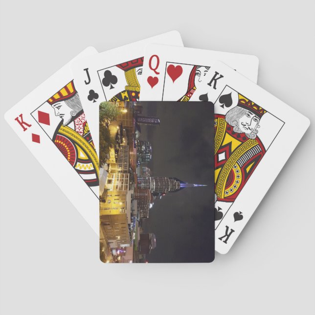 Baralho Belo Centro Nashville Tennessee à noite (Verso)