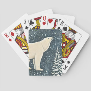 Baralho Belo Urso Polar Ártico