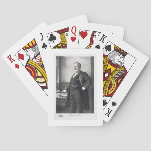 Baralho Benjamin Harrison (1833-1901), 23º Presidente da C (Verso)