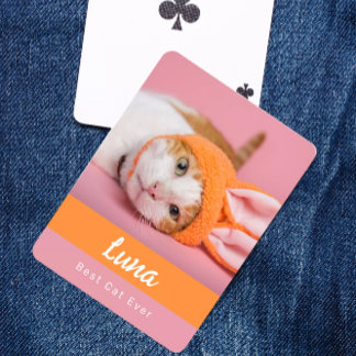 Baralho Best Cat Ever Personalized Poker Cards