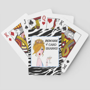 Baralho "BEWAREof Card Sharks!" Diva Playing Cards