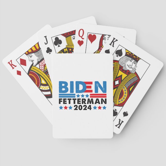 Baralho Biden Fetterman 2024 (Verso)