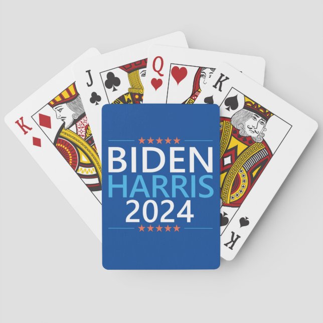 Baralho Biden Harris 2024 para a eleição do presidente dos (Verso)