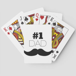 Baralho Bigode do preto do pai #1 - número um