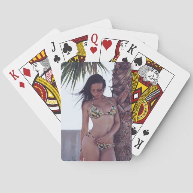 Baralho BIKINI BEACH GIRL jogar cartas (Verso)