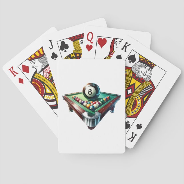 Baralho Billiards Jogando Cartões (Verso)