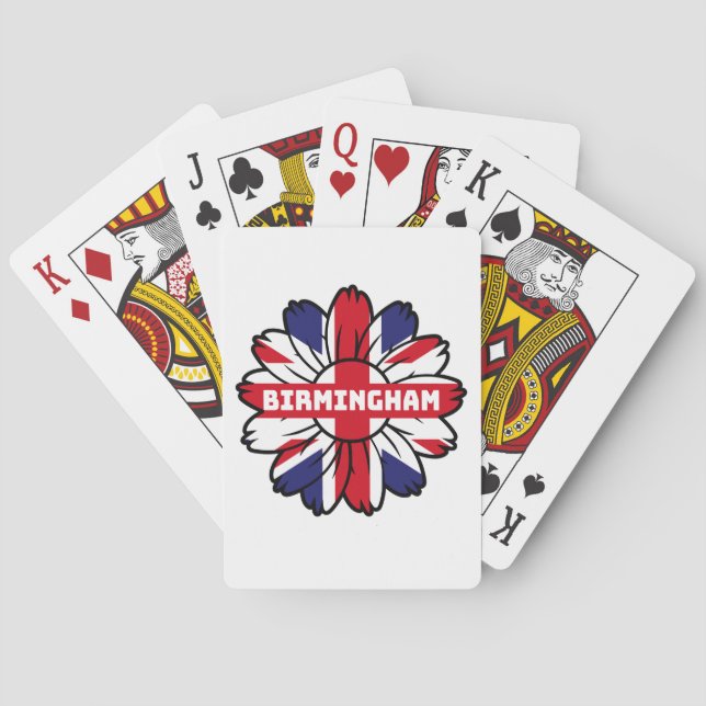 Baralho Birmingham Union Jack Sunflower British Pride (Verso)
