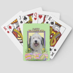 Baralho Biscoitos do ovo da páscoa - Sheepdog inglês vel