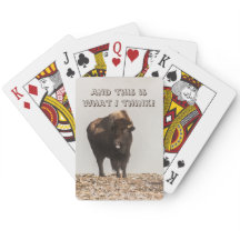 Bison Saindo Sua Língua - Humor - Engraçado