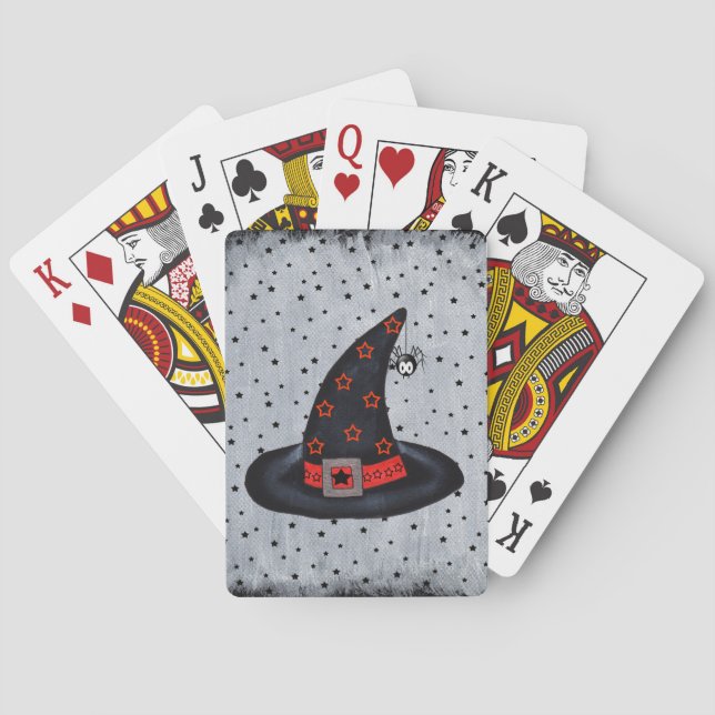 Baralho Black Hat Society Witch Hat Buckle Stars Spider (Verso)