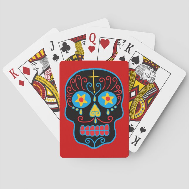 Baralho Black Sugar Skull (Verso)