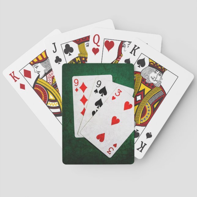 Baralho Blackjack 21 ponto - Nove, Nove, Três (Verso)