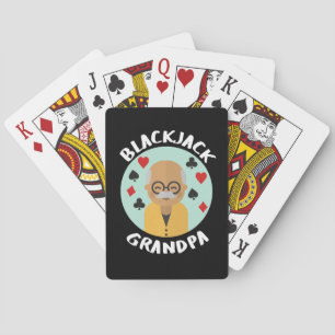 Baralho Blackjack avô   Black jack engraçado