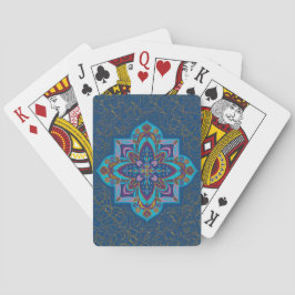 Baralho Blue and Gold Mandala Playing Cards
