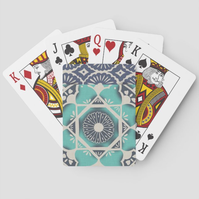 Baralho Blue Batik Tile II (Verso)